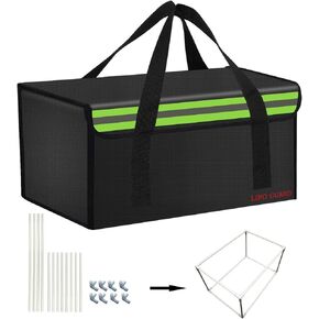 15.8 "× 9.8" × 9.8 "بدعم من eBike بطارية آمنة حقيبة شحن حقيبة شحن كبيرة من أجل تخزين حزمة بطارية Lipo ، ومكتب سفر.