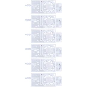 6Pcs Ink Damper In line Interface, Print Head,Ink, for XP600 Printer (White)
