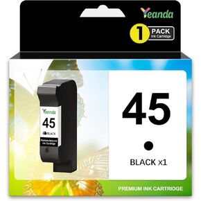 استبدال خرطوشة الحبر المعاد تصنيعها لـ HP 45 حبر خرطوشة أسود 51645 51645A