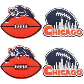 4pcs Rugby Fans Logo Team Logo Iron on Patches Patches Embroidery for close و dress و hat و jeans و diy accessories