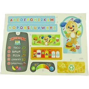 ملصقات بديلة لشاحنة Fisher -Price Food - ضحك وتعلم Servin 'Up Fun Food Truck Dym74 ~ تسميات بديلة للمسلسلات