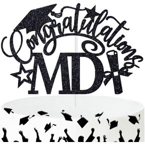 تهانينا MD Cake Topper ، تهانينا Grad/Doctor Of Medicine Cake Decor