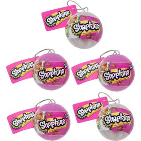 5 Shopkins Christmas Bauble Toy 2016