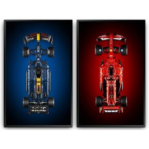 JKZUZU Display Wallboard for Lego 42206 42207 F1,Adult Collectibles for Lego Car Wall Mount Building Blocks,Great for Lego Lovers (Only Display Wallboard)
