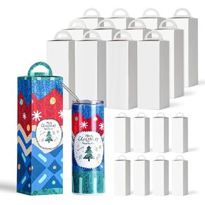 PYD LIFE 20 Pack Sublimation Skinny Tumblers 20 Oz Jop Home Joxes Blanks Bulk Matte White 3.15 "× 3" × 11.8 "للتصميمات المخصصة للضغط على الحرارة.