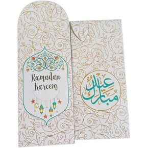 مظاريف مالية رمضان كاريم ، مظاريف عيد مبارك من أجل المال ، رمضان في وقت لاحق مظروف للهدايا النقدية ، مظاريف هدايا العملة المحظوظة رمضان للنساء ، ديكور بطاقة الهدايا