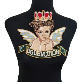 1 Group (5 Pieces) Angel Doll / Rose / Butterfly Patches for Clothing Iron On Embroidered Appliques DIY Apparel Accessories Patches (Color 2)