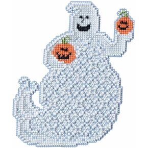 Ellis Ghost Beaded Halloween Cross Stitch Kit Mill Hill 2017 Ghost Trilogy MH191722