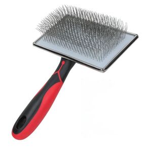 SmartPaw Co Extra Long Pin Slicker Brush for Dogs ، Professional Grade ، يزيل الفراء والتشابك الفضفاض ، tuffer من التشابك ، يزيل المعطف ، فرشاة العناية بالكلاب ، مقبض مريح (صغير)