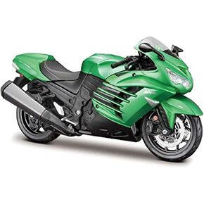 Tobar Maisto Kawasaki Ninja ZX-14R دراجة نارية بنية-طراز طراز يموت بنفسك-1:12 مقياس