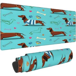 Large Mouse Pad Dachshund Dog Mouse Pads, XXL Extended Keyboard Mousemat Big Desk Mat Gaming Mousepad for Home Office Accessories