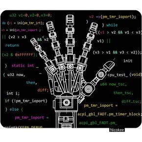 Gaming Mouse Pad The Drawing Model of Robot Arm Robotics Ideas Artificial Intelligence Bionic Prostheses Science Non-Slip Rubber Mouse Pad for Computers, Laptop, Office 9.5 Inch x 7.9 Inch