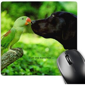 3dRose LLC 8 x 8 x 0.25 Inches Mouse Pad, Just One More Kiss (mp_656_1)