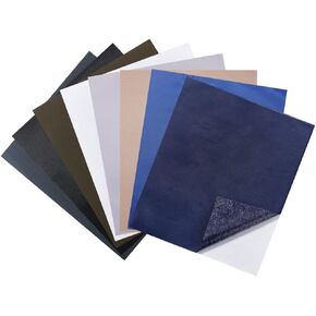 AHANDMAKER 8 Pcs Nylon Repair Patches 8 Colors Nylon Self Adhesive Patches 4.92 x 5.9 Inch Waterproof Lightweight Repair Patches for Tents, Boat Cover, Sofas, Chairs