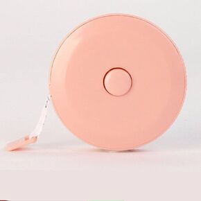 Pink Retractable Rulers Measuring Ruler 1.5m Portable Retractable Rulers Kids Student Height Centimeter Inch Roll Tapes Sewing Office Tool Tape Measures and Rulers