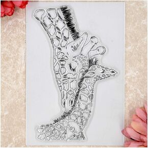 Kwan Crafts Mother and Child Deer Clear Clear لزينة صنع البطاقات و DIY Scrapbooking