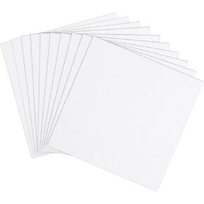 Embroidery Fabric Squares Cotton, 5 Pcs Squares Pre-Cut Natural Cotton Embroidery Cloth Fabric, Embroidery Cloth Squares for Embroidery Garment Craft，7.9x7.9"