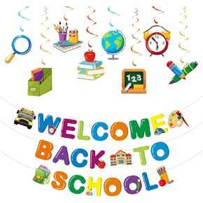 Fichadoro-Back-to-School-Banner-Decorations-Welcome-Back-to-Sychools-Swirls-Decor-First-Day-First-Day-of-Class-Class-Class-Barty-Farty-Farty-Farty-Farty-Farty-Farty
