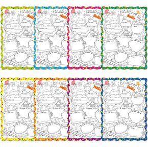 كل شيء عن ME POSTER 24 PCS School All About Me Poster Proserary Ristergarten Preschool Classroom Supplies Back to Setcholds for Teachers Student Poster Display مع Pride Small 11.2 × 8.3 "