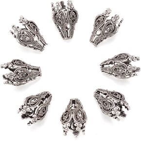 Pandahall 20pcs سبيكة مينا حبة الزهرة حبة 11x8x2mm 5 ألوان 5 أغطية الأزهار الأزهار حبات فضفاضة الفواصل لصنع المجوهرات ، ثقب: 2 مم