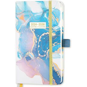 2024-2026 Pocket Planner-مخطط الجيب الشهري (36 شهرًا) مع 63 صفحة ملاحظات ، 2024 يناير-2026 ، 6.6 "× 3.9" ، مخطط شهري لمدة 3 سنوات 2024-2026
