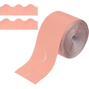 Yokive 1 Roll Bulletin Border ، حدود لوحة الفلين البيضاء حافة الحافة ، وهي كبيرة لديكور الفصول الدراسية (4 بوصة × 49.2 قدم ، بنية فاتحة)