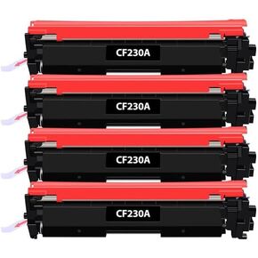 CF230A 30A Toner Cartridge Black: Cartridge Replacement for CF230A 30A Toner Cartridge Pro M203d M203dn M203dw Pro MFP M227fd M227fdw M227sdn Printer Ink （4 Pack）