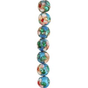 Expo International 8mm x 8mm Cloisonne Pack of 20 | حبات مجوهرات متعددة في الفيروز
