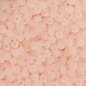 Toho Seed Beads, Round 11/0#11F 'Transparent Frosted Rosaline', 8 Grams