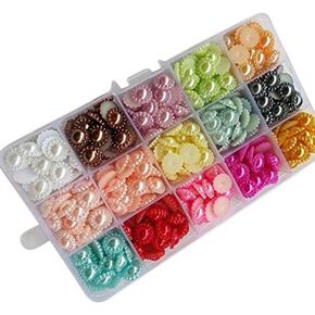 Chenkou Craft Random 450pcs 1/2 "12 مم عباد الشمس عباد الراين بيد DIY Beads Flat Back