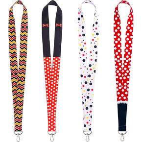 Pounchi لطيف الأطفال Lanyard (4 أجهزة كمبيوتر) لمفاتيح حامل شارة الهوية ، محفظة ، حبل كرتون لطيف للمراهقين للأطفال.