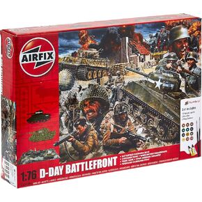 Airfix D-Day Operation Overlord 1:76 WWII Military Diorarama Plastic Model Kit Set A50162A, Multicolor