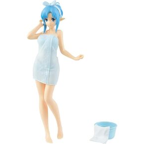 Banpresto 39074/10215 Sword Art Code Online Code Record exq Figure - Asuna في منشفة الحمام ، متعدد الألوان