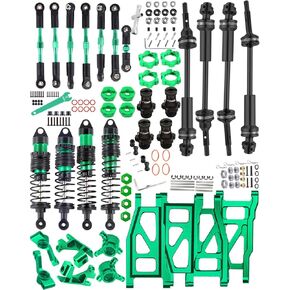 ترقيات لـ 1/10 Slash/Stampede/Rustler 4x4 ، STEEL DRIVE SHAFT CVD & RC SHOCKS و TURNBUCKLES Links و ARM & CASTER ، كتل التوجيه ، حاملات محور كوب ، HEX و HEX HUB ، الأخضر