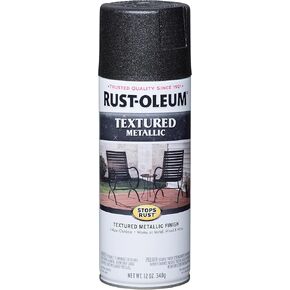 Rust-Oleum 252303 Stops Rust Metallic Textured Spray Paint, 12 Oz, Galaxy