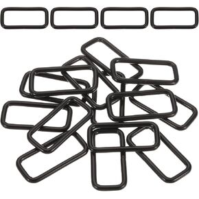uxcell Metal Rectangle Ring Buckles, Square Strap for Macrame Ornaments Sewing Projects