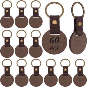 60 pcs جلود خشبية مفاتيح الفراغات الفراغات نقش الفراغات مفاتيح مفاتيح غير مكتم