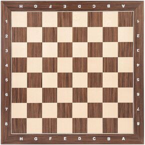 Woodronic 19 "Professional Wood Chess Board ، Board Tournament Chess With 2.0" ، هدية مثالية للاعبين الشطرنج