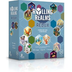 ألعاب Stonemaier: Rolling Realms Redux | لعبة رول وريك استراتيجية خفيفة للعائلات والبالغين | 1-6 لاعبين ، 30 دقيقة ، تتراوح أعمارهم بين 14+