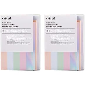 CRICUT INSERT CARDS R40 ، قم بإنشاء بطاقات عيد ميلاد مملوءة بالعمق ، شكر البطاقات ، بطاقات المعايدة المخصصة في المنزل ، متوافقة مع آلات Cricut Joy/Maker/Explore ، Princess Sampler (30 CT) (حزمة 2) 2)
