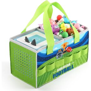 Carrying Case for Toniebox Starter Set and Tonies Figurines, Felt Organizer Travel Bag with Strap for Tonies Box, Travel Cloth Musical Toy Folding Bag for Toniebox Accessories