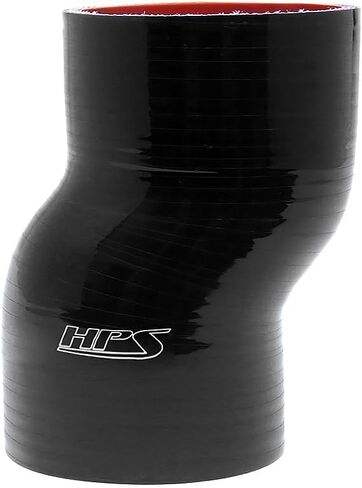 HPS Performance 3 بوصة معرف، 6 بوصة طول، خرطوم توصيل أوفست من السيليكون، درجة حرارة عالية 4 طبقات معززة، أسود (HTSOC-300-L6-BLK) in Kuwait