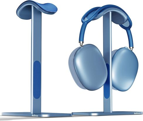 حامل سماعة رأس MaGrnce لأجهزة Airpods Max مع حامل سماعة رأس من الألومنيوم لوضع السكون مع قاعدة مضادة للانزلاق ووسادة جلدية واقية للمنزل/غرفة الألعاب/متجر تخزين/عرض سماعات الرأس (رمادي داكن) in Kuwait