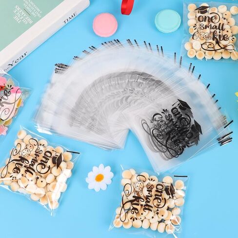 FOIMAS Halloween Cellophane Treat Bags,120pcs Halloween Cello Candy Treat Bags with Twisted Ties for Trick Or Treat Halloween Party Favor Supply in Kuwait