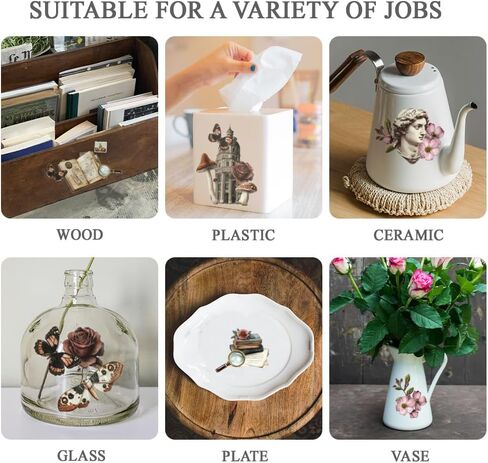 OLYCRAFT 3pcs/Set Decorative Tiles Rub on Transfers for Furniture and Crafts 6x12 Inch Vintage Pattern Furniture Decals Transfer Stickers Rub on Decal with 1pc Scraper for Furnitures Home Decoration in Saudi Arabia