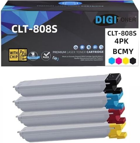 CLT-K808S CLT-C808S CLT-M808S CLT-Y808S Toner Cartridge CLT-808S Replacement for Samsung MultiXpress X4300LX X4250LX X4220RX Printer (23000 Pages,4-Pack-BCMY) in Saudi Arabia