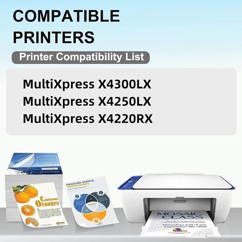 CLT-K808S CLT-C808S CLT-M808S CLT-Y808S Toner Cartridge CLT-808S Replacement for Samsung MultiXpress X4300LX X4250LX X4220RX Printer (23000 Pages,4-Pack-BCMY) in Saudi Arabia