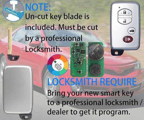 المفتاح الذكي لتويوتا RAV4 2008-2012، Alliskeys Key Fob مناسب لـ HYQ14AAB 271451-0140 89904-48100 in Kuwait