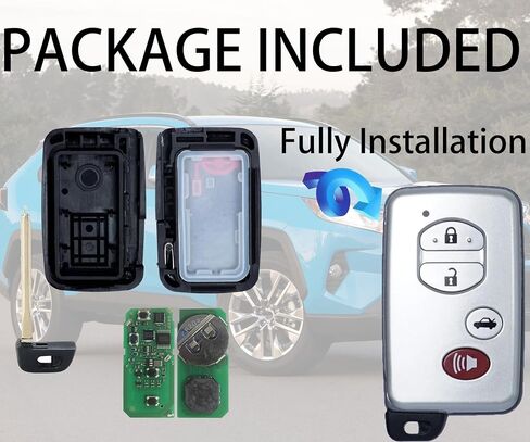 المفتاح الذكي لتويوتا RAV4 2008-2012، Alliskeys Key Fob مناسب لـ HYQ14AAB 271451-0140 89904-48100 in Kuwait