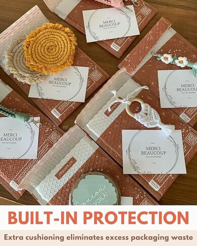 رسائل بريدية قابلة للتحلل البيولوجي من إمباك - 25 حزمة مقاس 10 × 33 سم - مظاريف شحن ذاتية الغلق ومضادة للتلاعب للشركات الصغيرة - حقائب بريدية مقاومة للماء - مقاومة للتمزق والثقب - حجر رملي مرصع بالنجوم in Kuwait